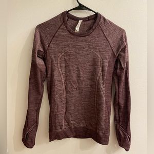 Lululemon Athletic Maroon Long Sleeve